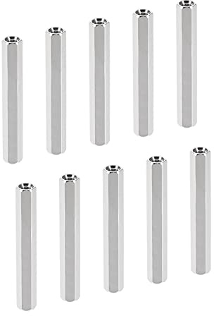 YOKIVE 50Stk M3 Distanzstücke Messing Sechskant PCB Abstandshalter Muttern Halten Höhe Konsistent Perfekt für Hauptplatine Schaltung Brett Elektronik (Silberton 30mm)