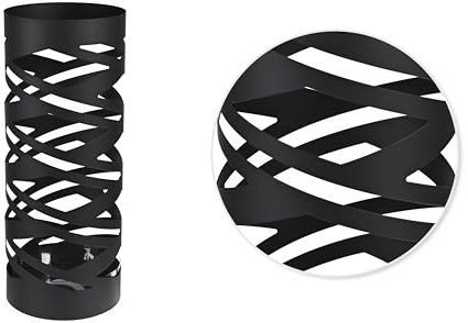 HERSIG - Paragüero Negro Ondas | Paragüero Negro diseño Moderno Ondas