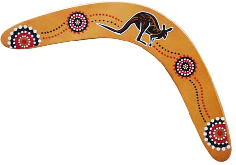 Wooden Boomerang - Outdoor Flying Saucer Toy For Children And Adults - V-Shaped Return Boomerang Suitable For Outing And Beach