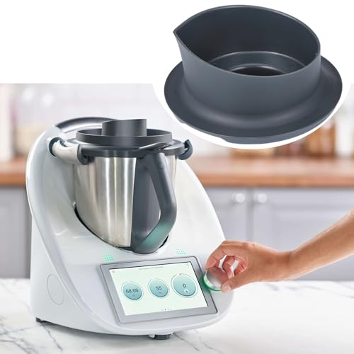 Fentar Messbecher für Thermomix TM5 TM6, 100ml Messbecher Deckel Kompatibel mit Thermomix Vorwerk Zubehör, TM5 TM6 Messbecher mit 100ml und 50ml Skala für Thermomix Messbecher