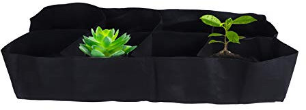 180x90x30CM Sacco per Coltivazione da Letto da Giardino con 8 Griglie per Sacco per Piantare Ortaggi, Riutilizzabile, Facile da Riporre, Uso Interno/esterno