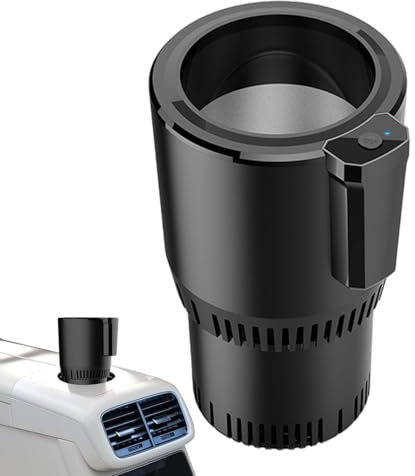 Soporte de Taza de Coche con Calefacción y Refrigeración, Taza Inteligente de Enfriamiento Rápido, Calentador de Tazas para Coche, Hogar y Coche
