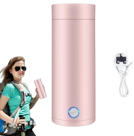 Car Heating Mug - Stainless Steel Electric Heated Tea Coffee Drinking Cup, Portable Travel Coffee Mug | Stainless Steel Thermal Coffee Mug, Proof Design