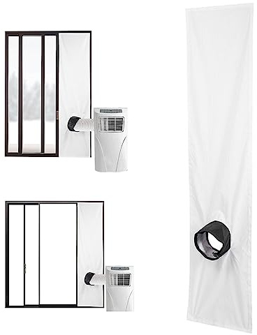 CUCUFA Portable Air Conditioner Window Seal 300cm Adjustable Waterproof Fastening Tape Universal Mobile Air-conditioning Window Kit, 300cm, Aircon Window Seal