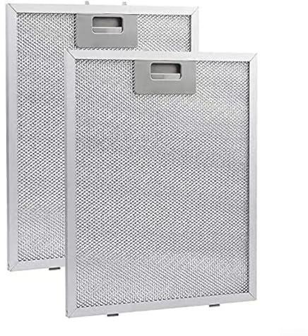 Besshepplo Dunstabzugshauben-Filter, Metall-Fettfilter, Edelstahl-Fettfilter, Dunstabzugshauben-Fettfilter für Dunstabzugshauben, 250 x 310 mm (2 Stück)