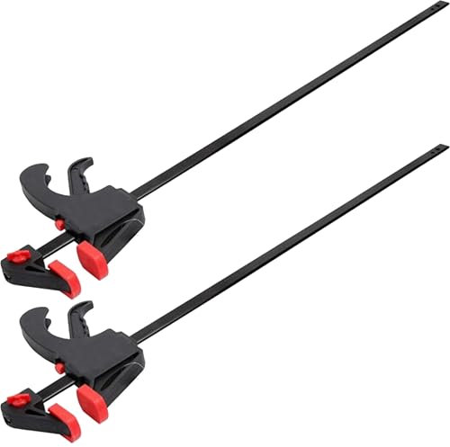 2pc 24 Bar Clamps for Woodwork Workbench Quick Grip Wood Quick Release Clamp Set Large Long 600mm Clamps One Handed Woodworking