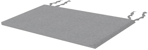 AQIGR Cojín para Banco de Jardín 100x40 150x40 150x50, Grosor 5 CM Cojines para Bancos de Madera, Funda Desmontable, Uso Interior y Exterior(Gris,90x50x5cm)