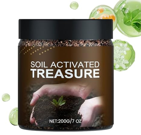 Nbbwwu Attivatore del Suolo per Piante | Fertilizzante per Piantine in Ambienti Interni - 200g Attivatore del Terreno a Rilascio Lento per Esterni, Prati, Giardini, Aiuole Rialzate, Serra