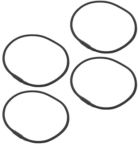 TOYANDONA Anelli in Gomma per Supporto Microfono Antiurto, 4 Pezzi Elastici di Ricambio Neri per Studio di Registrazione, Isolamento Vibrazioni per Podcast e Musica