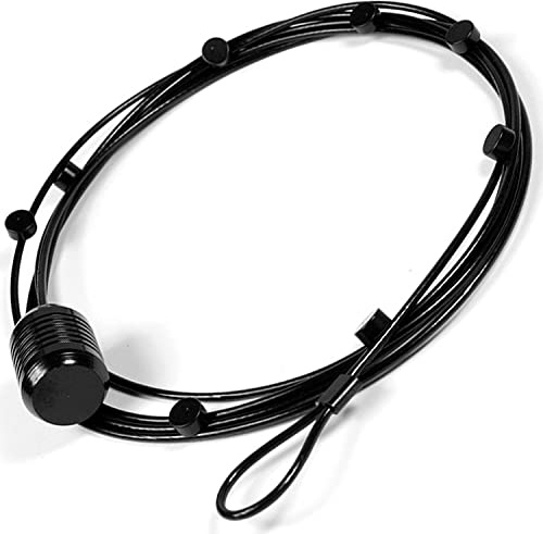 Magnetische Fotoleine Fotoseil STEEL BLACK 150 cm - aus Stahldraht + 8 Magnete - für Fotos Postkarten etc. - starke Magnete aus Neodym (NdFeB)