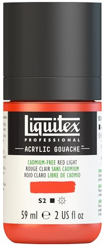Liquitex Acrylic Gouache, 2-oz (59ml) Bottle, Cadmium-Free Red Light