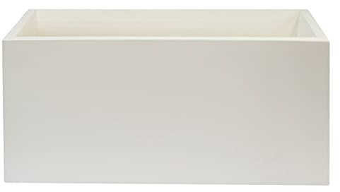 WELL HOME MOBILIARIO & DECORACIÓN MACETERO DE POLIETILENO POR ROTOMOLDEO COLOR BLANCO 80X40X40 CM