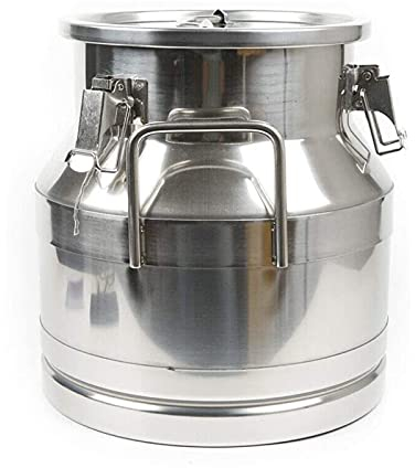 JHZDX Transportdosen Edelstahl Milchkanne Mill-Eimer-Wein-Eimer-Eimer-Milchkanne 20L,20L/5.5 Gallon