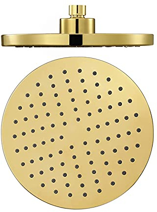 SXLSZ Kopfbrause Rund Gold Regenbrause ABS Regenduschkopf, Einbauduschk?pfe Anti Kalk Duschkopf Luxus Regendusche,Titanium Gold