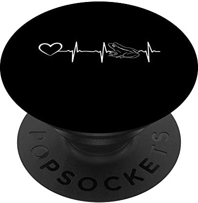 Frosch Herzschlag Herz – niedlicher Frosch Reptilien Frosch Herz Herzschlag Frosch PopSockets mit austauschbarem PopGrip