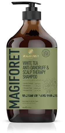 MagiForet gegen Schuppen und für die Kopfhaut Shampoo 500ml Für trockene, schuppende Kopfhaut, hilft gegen Schuppen, lässt trockene und juckende Kopfhaut beruhigt fühlen