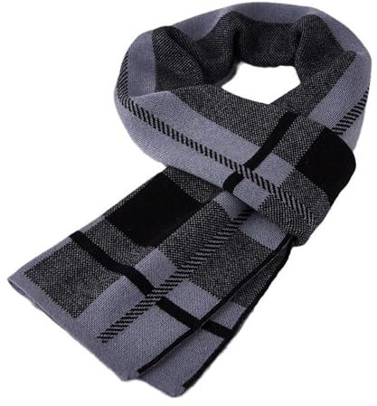 VKEID Herrenschal Herbst und Winter Herrenschal Business verdickter warmer gestrickter Halsschal Winterschal