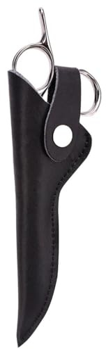 Ipetboom Custodia protettiva per forbici da parrucchiere, custodia protettiva per forbici da parrucchiere, custodia protettiva in pelle per forbici da salone, custodia in pelle PU, supporto per