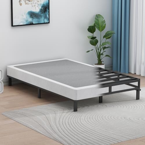 UOMEUR Twin Box Spring 5 Inch Box Spring for Twin Bed, 2000lbs Heavy Duty Metal Mattress Foundation Support with Easy Clean Fabric Cover,Non-Slip/Easy Assembly/No Noise