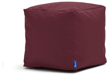 Bruni sittkub Cubo i Bordeaux – 40 x 40 cm sittpall från Tyskland, sittkub, fotpall och golvkudde