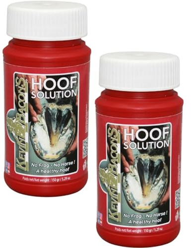 RL24 Kevin Bacon's - Öl für Hufstrahl Hoof Solution | Huffett für die Strahlpflege | Hufbalsam schützt Strahl, Sohle & vor Feuchtigkeit | Hufpflege für Pferde Aller Art | 2 x 150 g (2er Set)