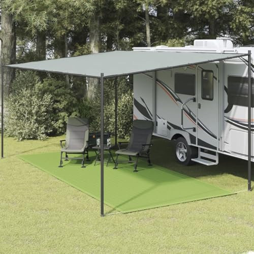 ZEYUAN Zeltteppich Hellgrün 250x600 cm HDPE, Vorzeltteppich, Camping Plane, Teppich Für Camping Vorzelt, Bodenplane Zeltunterlage, Camping Teppich Outdoor - 4002279