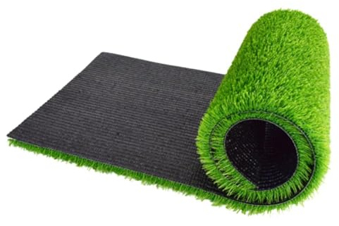 fausse pelouse exterieur Gazon Artificiel Réaliste, 1x0,5 M, 1x1 M, Hauteur De Poils De 20 Mm, Tapis D'herbe Professionnel For Chien, Tapis D'herbe Synthétique For Jardin Intérieur Et Extérieur, Facil