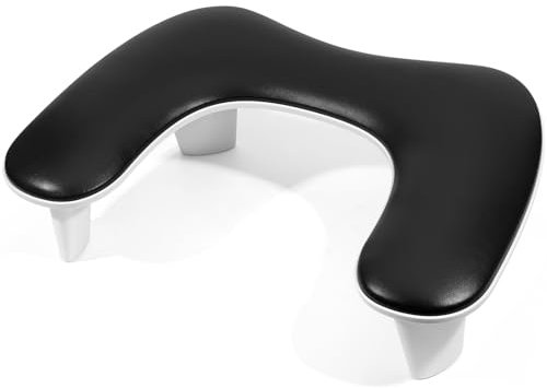 Deciniee Handauflage Nagelstudio Handgelenkauflage: U-förmige Armauflage für Nägel - Wrist Rest für Nägel für Nageltechniker Handkissen Nagelstudio Maniküre-Hand - Schwarz