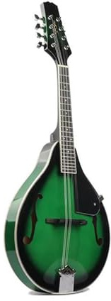 Mandoline Instrument Akustische Mandoline Mit Vier Saiten Helles Lindenholz Nationales Musikinstrument Mandoline Mandoline Mit Stahlsaiten Und Rundem Loch(C)