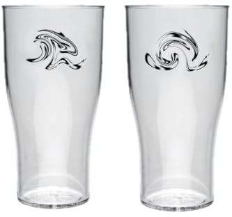 Celebration Spirits Guinness Official Plastic Pint Glasses, Reusable Beer Glasses, Various Sets (2, 558ml)