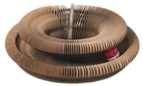 Pappkatze – Wellpappe Katze | Lounge | 6,9 cm Haus für Innenversteck Möbel, strapazierfähiger Stabiler aus Karton, einfach zu