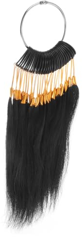 SMASOLO Set di Anelli di Chioma Veri Umani per Tintura e Pratica Salone, Fili di Chioma Regolabili e Facile da Usare, per Saloni e Uso Domestico