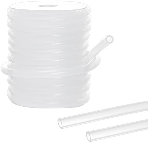BENECREAT Tube en Silicone de 6x9mm Tube en Silicone Alimentaire de 5 m Tuyau Haute Température pour le Brassage et la Vinification Maison Ligne de Bière Aquaponie