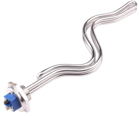 Warmwasserbereiter 240 V, 1-NPT-Schraubanschluss, Tauchsieder Mit Gefaltetem Rippenheizelement Und Edelstahlgehäuse, 4,5 KW/5,5 KW/6,5 KW(Only heater,6.5KW)