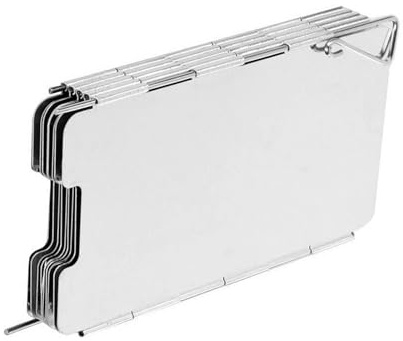 ABOOFAN Paravento Pieghevole per Stufa da Esterno in Lega di Alluminio, Parabrezza Antivento Stantuffo per Campeggio e Barbecue, Accessorio Portatile Resistente alla Corrosione per Cucina