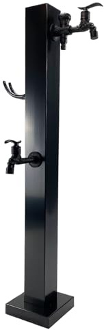 Colonne d'eau De Jardin Extérieure, Colonne D'eau De Jardin Anti-gel En Hiver, Colonne d'eau De Jardin Autoportante, Poteau De Robinet De Cour For L'irrigation Et L'arrosage(Black)