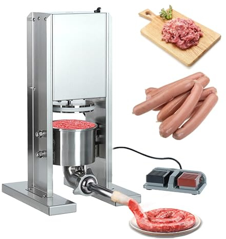 Insaccatrice elettrica automatica, con tubi di scarico da 13 mm, 19 mm e 32 mm, ideale per cucine domestiche, ristoranti, impianti di lavorazione e uso commerciale professionale.