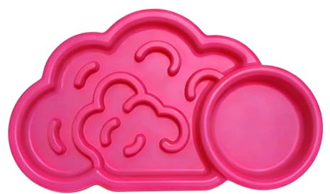 Durabilité, Plats d ' Alimentation en Silicone résistants à la Mastication, en Forme de Nuage, Plats d ' Alimentation pour Animaux de Compagnie, Alimentation Lente, Bol Anti-avalement, récipients