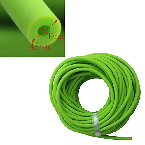 UP100 Tube élastique en latex de caoutchouc de rechange pour lance-pierre/catapulte Orange 10 m Diamètre extérieur 4,5 mm Diamètre interne 1,7 mm