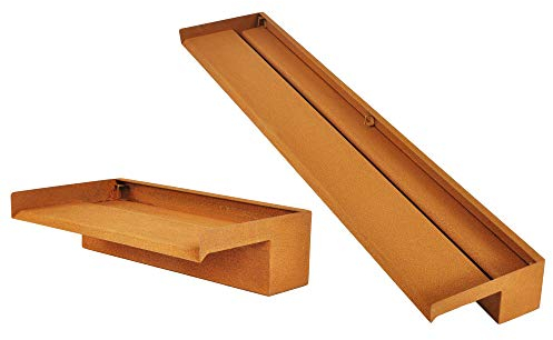 Köhko Wasserfall Alberta 90 cm aus Cortenstahl (30-90 cm) Aquafall Wasserspiel Wasserschwall