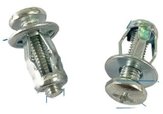 M4 M5 M6 Abrazadera de expansión Pétalo Remache Tuerca de bloqueo Perno Pared hueca Hierro Aluminio Remache Pistola Remachadora Matrícula fija para tornillo de automóvil-M6x20 (5set)