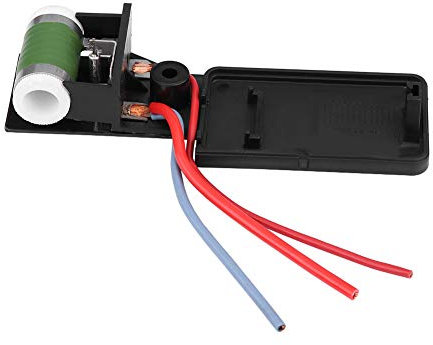 TKSE Radiator Fan Resistor, Car Heater Motor Fan Blower 17117541092R, Car Engine Cooling Motor Resistance, Radiator Fan Resistor Blower for Mini Coop-per R50 R52 R53 03-08(5.8 * 1.8 * 1.1in)