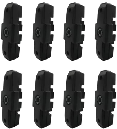 BuxiuGK 8 Piezas(4 Pares) Zapatas de Freno Pastillas 50mm，Zapatas Freno para Magura hs11/ HS22/ HS24/ HS33/ Magura hs33 RE/ HS33 R Urban,Negro