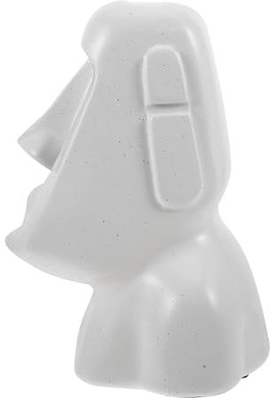 Garneck Taschentuchbox-Abdeckung Aus Harz Moai-Statue-Form Papiertaschentuchbox-Halter Für Zuhause Wohnzimmer Schreibtisch Dekorativ Und Praktisch