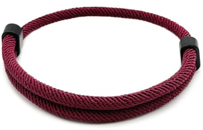 Paracord armband av segelrep | Justerbart surfer sailor nylonband | Enkelt, diskret armband för vardagsbruk, utomhus och fritid (Violett)