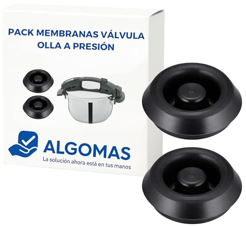 ALGOMAS® Membranas Válvula Olla a Presión Compatible con Fissler | Pack 2 Repuestos Silicona Alta Temperatura | Control Seguro Vapor | Magic Comfort Blue Point Vitaquick Desde 2010