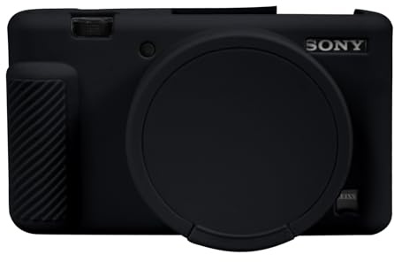 Easy Hood Case for Sony ZV-1 Camera,Silicone Protective Cover,Black | Anti-Scratch,Slim Fit,with Removable Lens Cover,Lightweight,Soft,Carrying