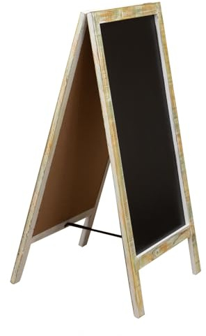 Biscottini ardoise restaurant 100x50x4,5 cm - Stop-trottoirs extérieur - chevalet ardoise en bois - Ardoise chevalet