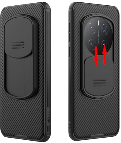teroxa Coque pour Honor Magic 7 Pro avec protection d'appareil photo, coins pour airbag - Protection antichoc pour objectif Magic7 Pro (noir)