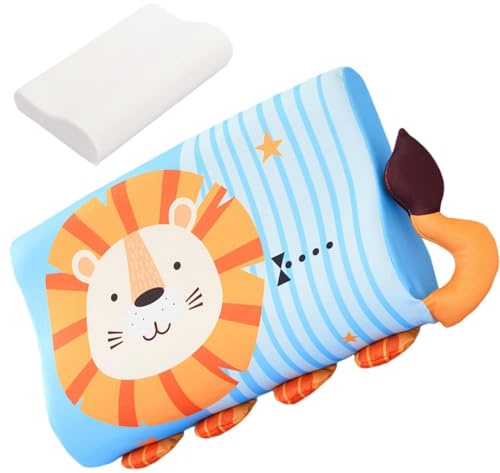 Calmly Almohada infantil - Almohada infantil para niños pequeños, cómoda almohada transpirable para cama infantil, cojín ergonómico para , ideal para de niños pequeños